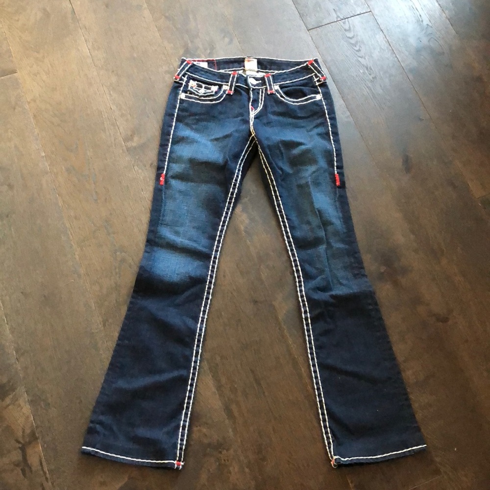 True Religion Dark Wash Bootcut Jeans